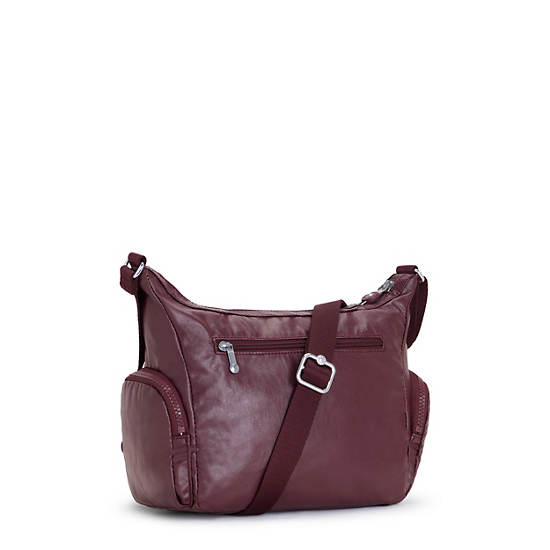 Kipling Gabbie Small Metallic Crossbodytassen Bordeaux | België 2071UZ